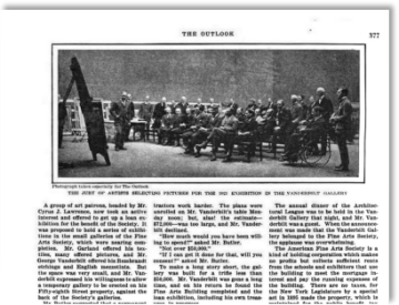 A capture of The Outlook article