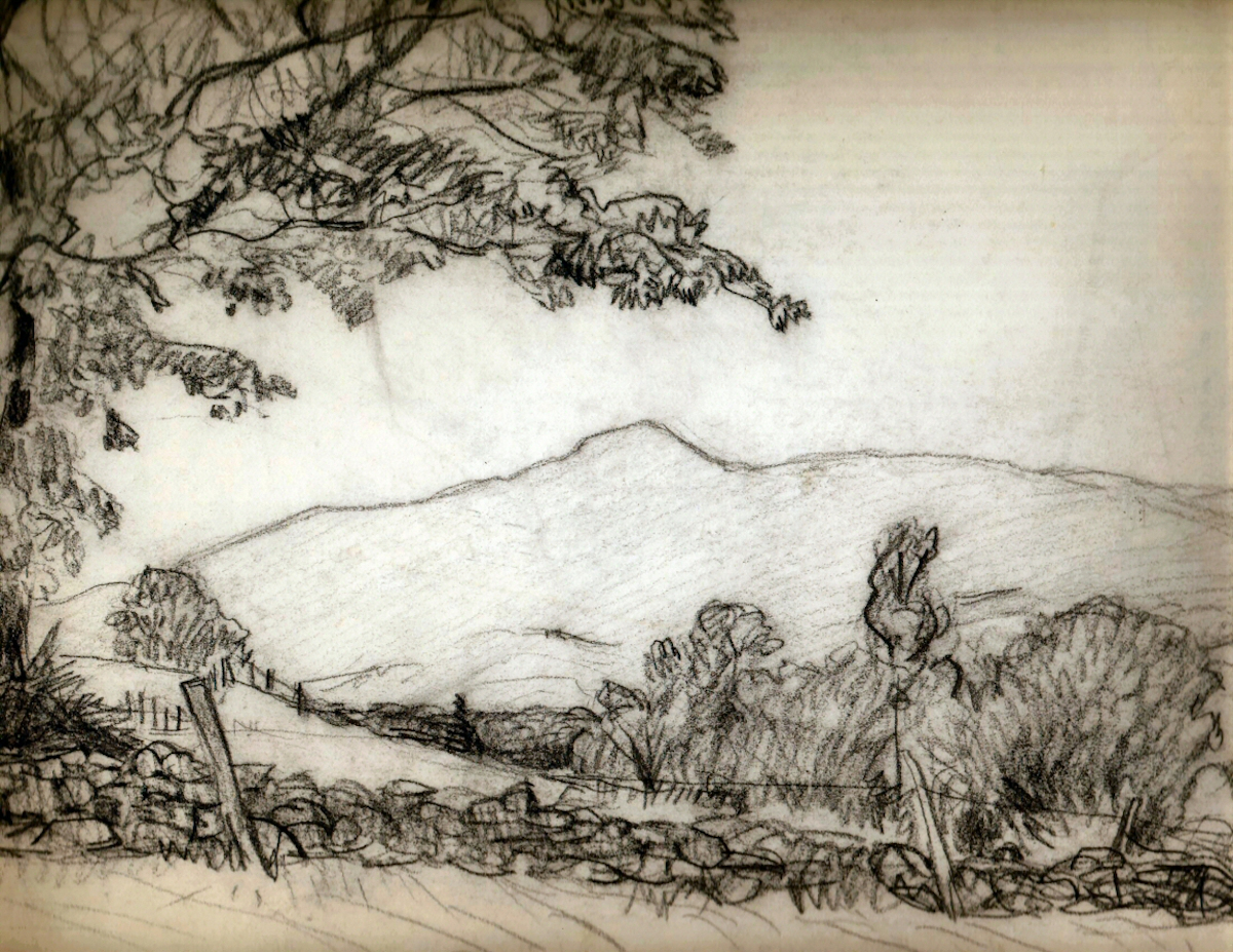 Sketchbook Drawing Camel's Hump