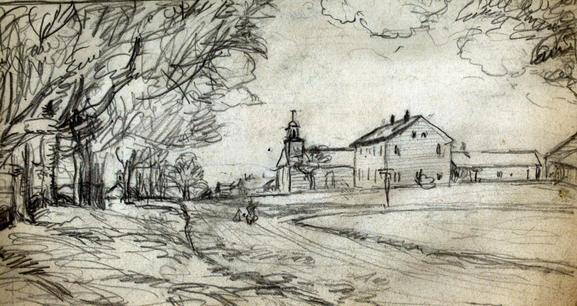 Village Street; Sketch