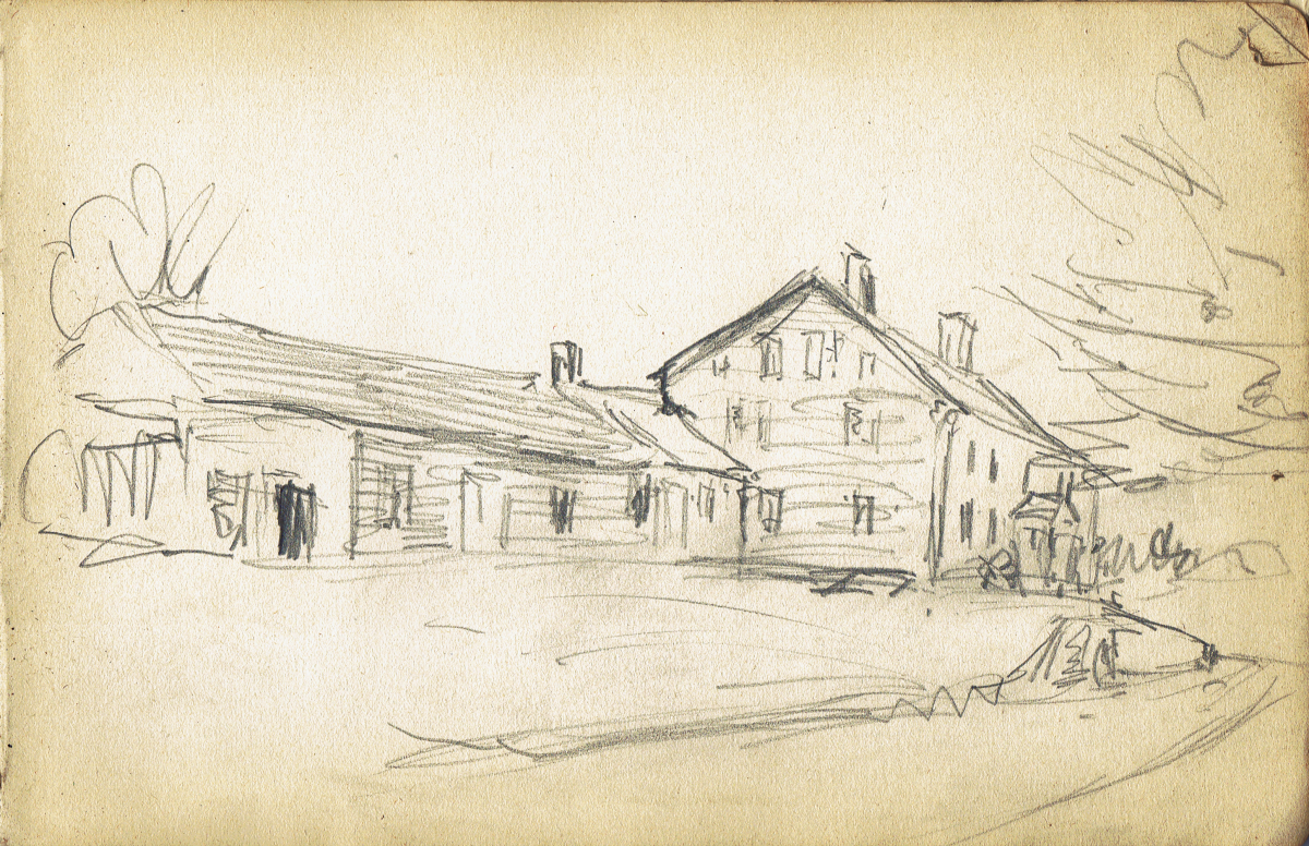 Sketchbook  Farmhouse Road