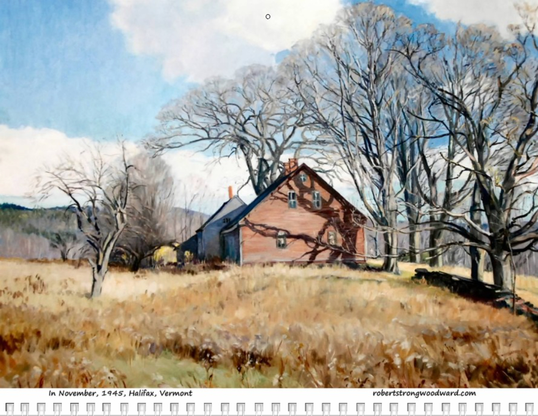 Robert Strong Woodward Calendar - November 2015