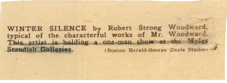 The Rotogravure caption for Winter Silence