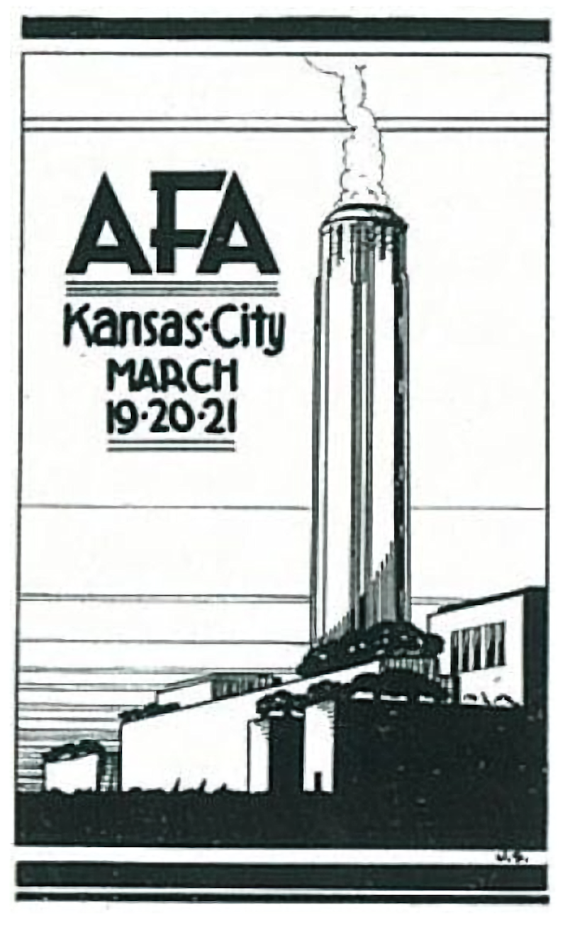 An image of the cover of the 1931 AFA exhibit for Kansas City, MI, March, 19, 20, 21