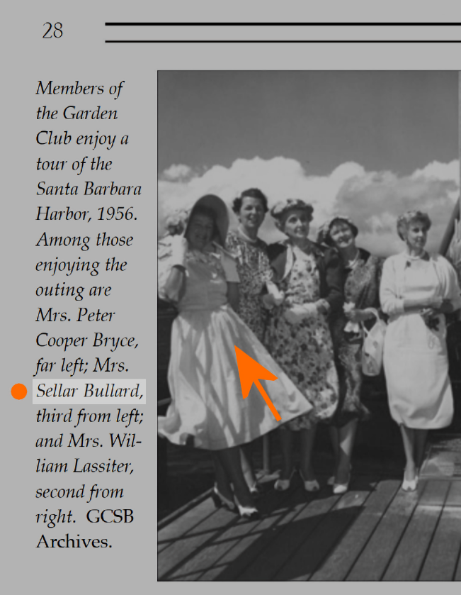 Mrs. Sellar Bullard with her Garden Club friends