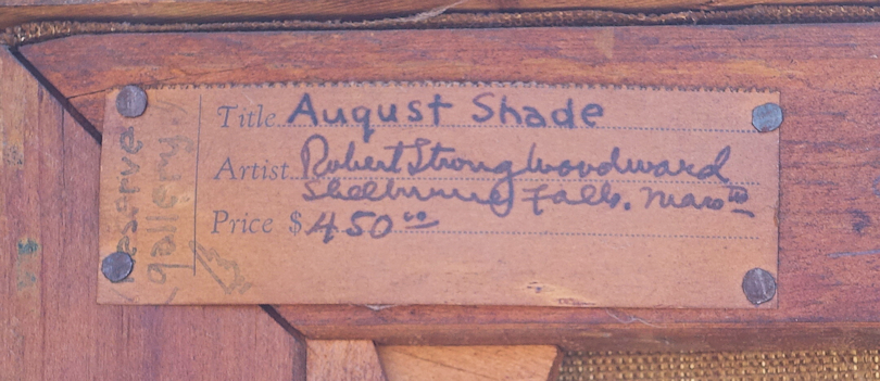 A close up of the label from the back