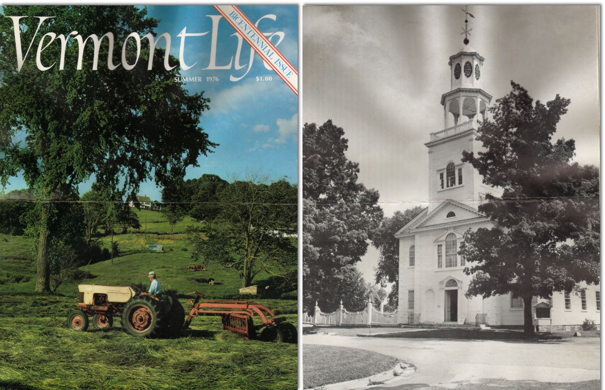 Vermont Life Cover and featured portrait of the Church