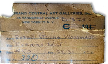 Grand Central Gallery Label