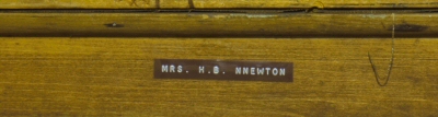 The back of the frame