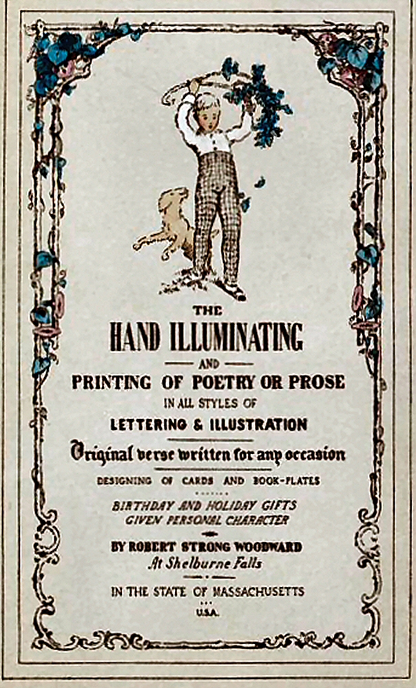 Woodward's commercial artist business card