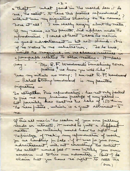 Letter to Grand Central Galleries page 3