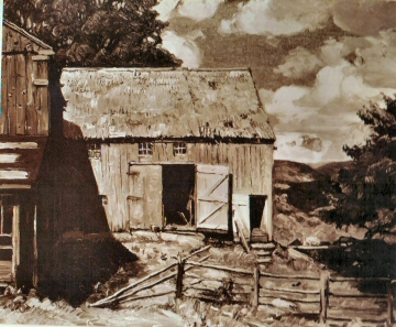 The Little Red Barn, Sepia