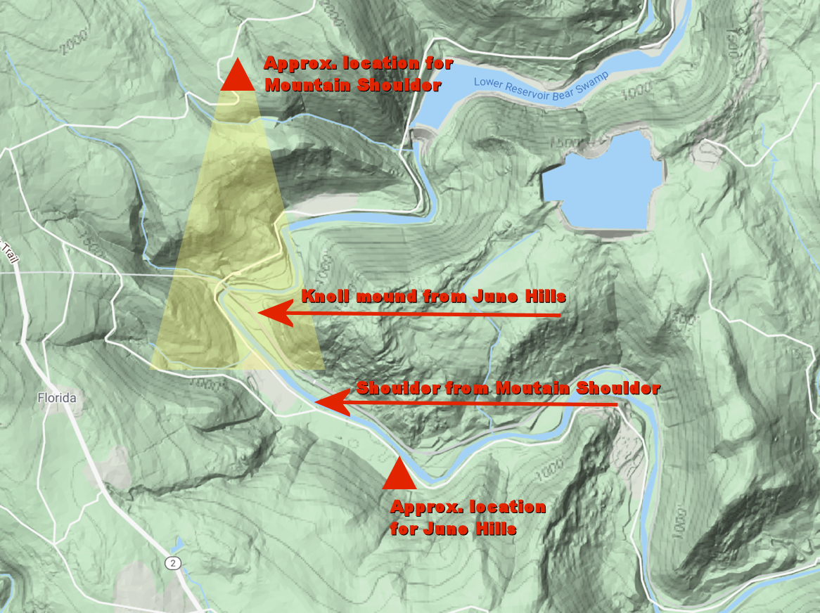 Topographical Map of the tunnel area