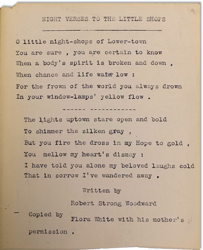 Typewritten copy