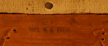 Stamp of Mrs. Everett's name