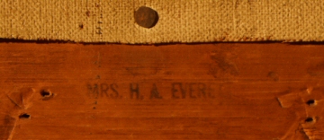 Stamp of Mrs. Everett's name