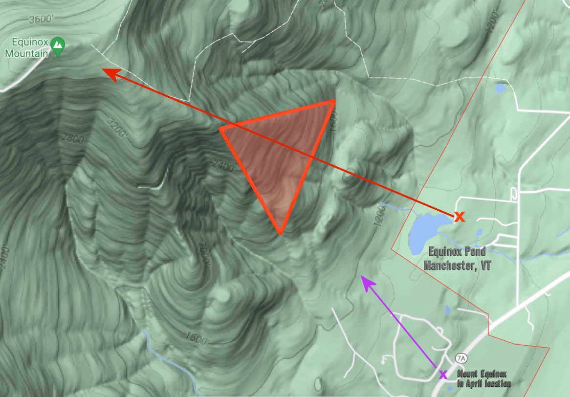 Topographic illustration of Woodward's location