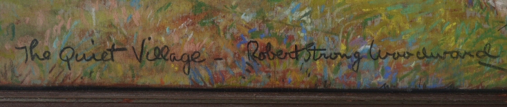 A close up of both the name and signature from the lower right