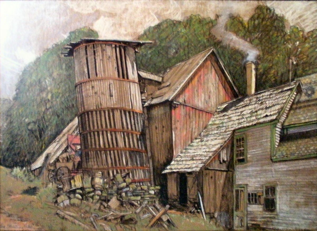 The Slanting Silo (Chalk) High Resolution