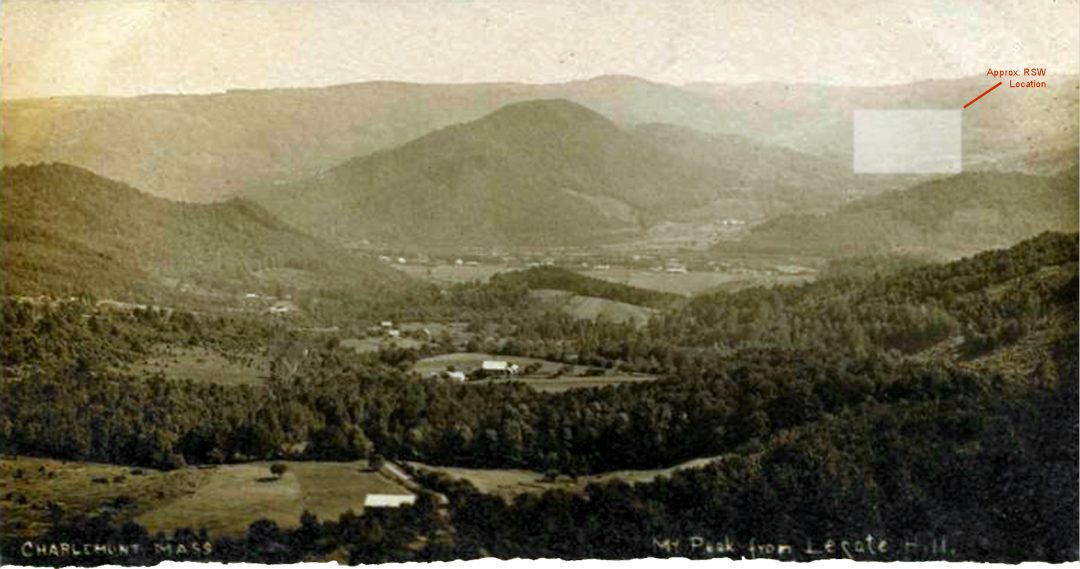 A 1907 photograph of Mt. Peak from Legate Hill