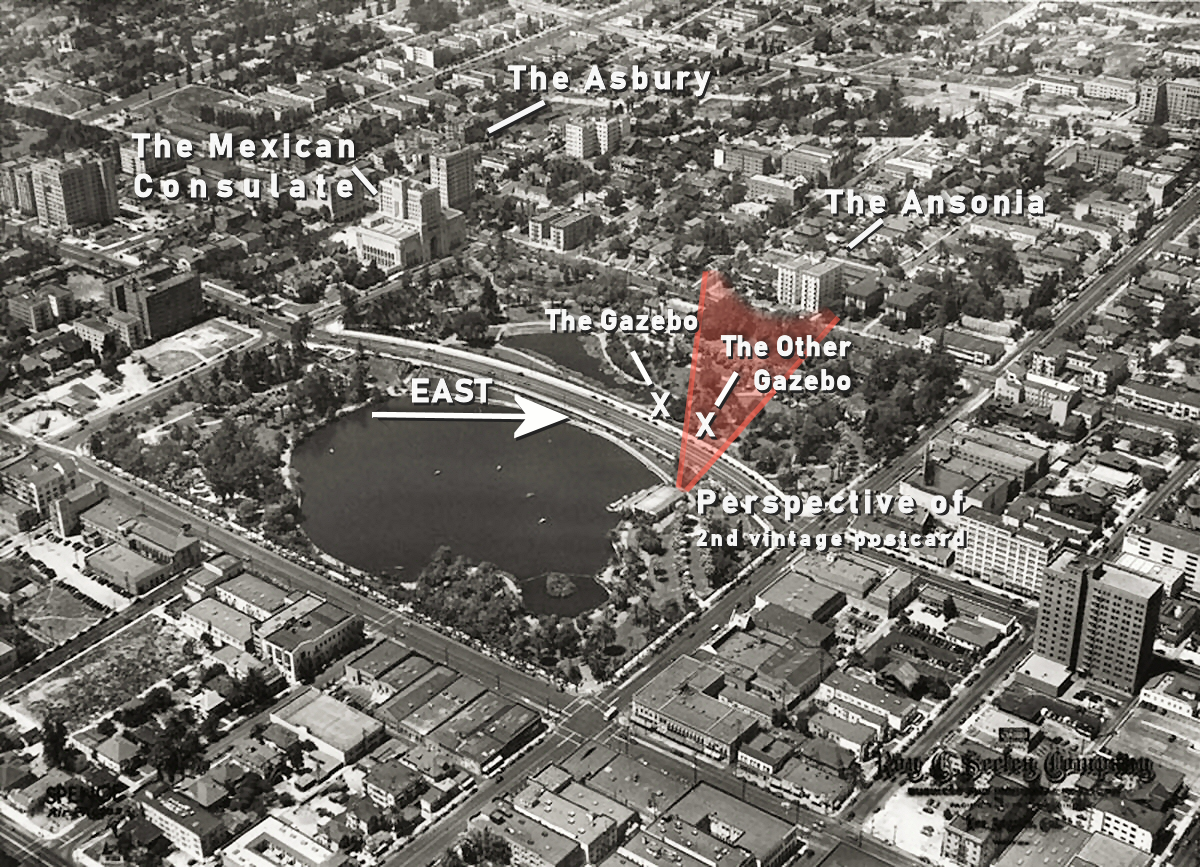 An arial image taken sometime after Wilshire Bvld