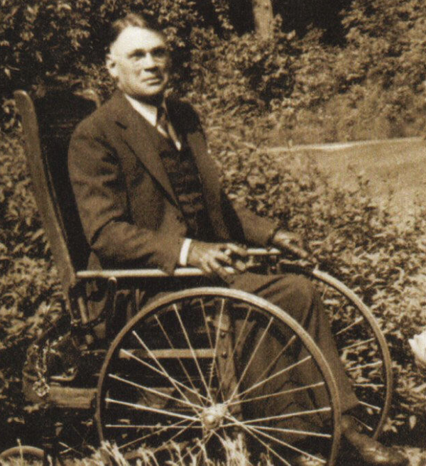 Robert Strong Woodward on the Southwick House terrace