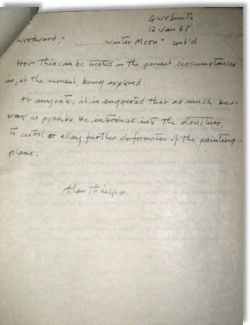 pg 1 of Woodward letter to JH Miller then forwarded to GWV Smith re: Under the Winter Moon