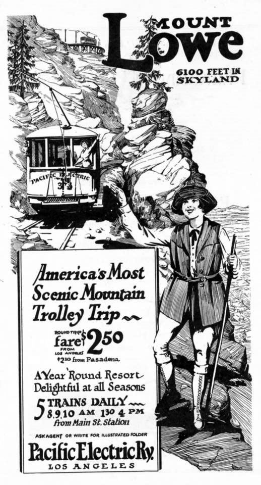 Mount Lowe Advertisement