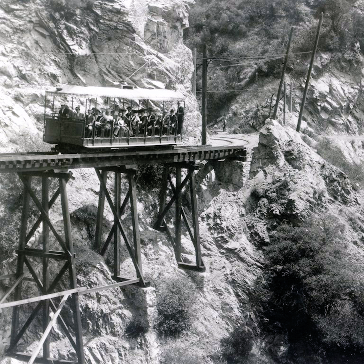 Mt. Lowe Railway Alpine Line's Horse Shoe Curve