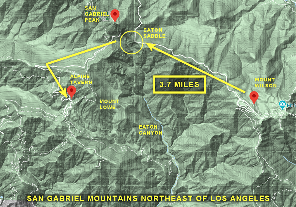 Topographical map of the terrain