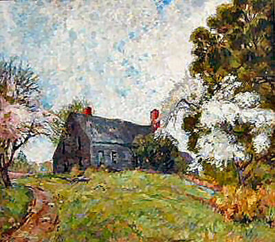 Town Farm In May - A Woodward painting 