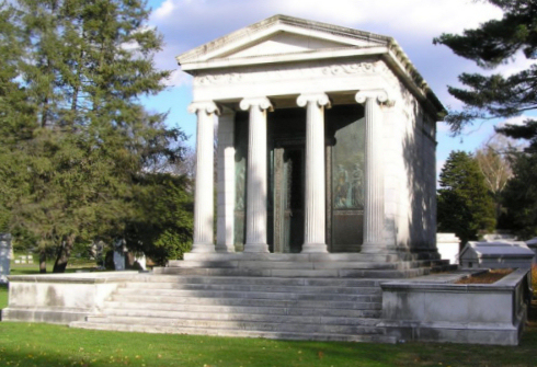 The mausoleum of Francis P. Garvan in Woodlawn Cemetery, Bronx, NY 