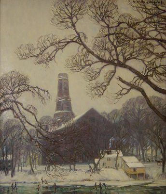 Village Church In Winter 