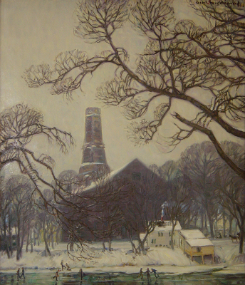 Village Church In Winter 