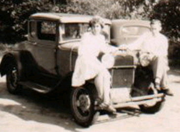  My first  girl friend, Alice, and my first car, a model A Ford
