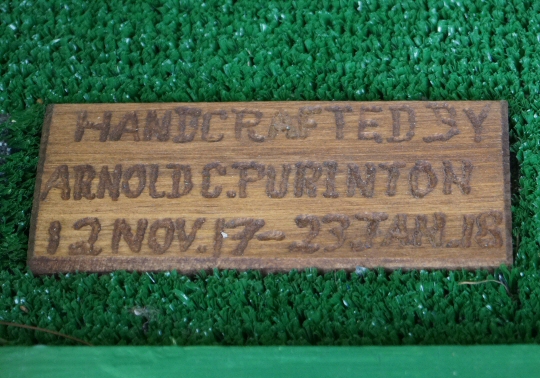 Engraved plaque
