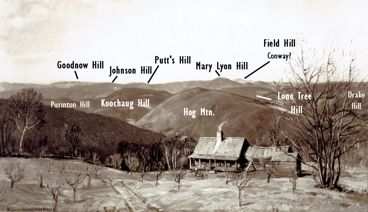 An image of a capture from a 1927 U.S. Survey Map of Buckland