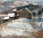 December Farm: A  Winter Sketch