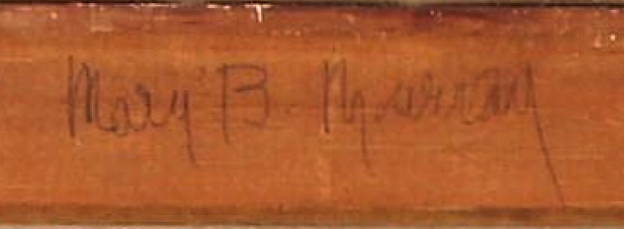 The buyers name in cursive, not RSW's handwriting
