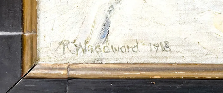 RSW signature from other 1918 painting