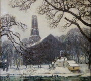 Village Church in Winter