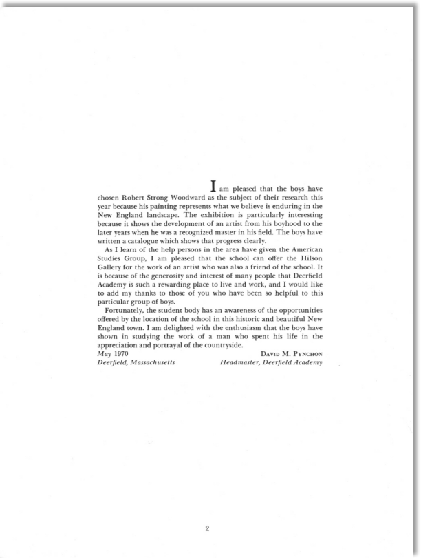 Deerfield Illustrated Catalogue, Page 2, May 1970