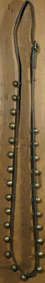 This leather strap of bells was attached to Trigger's harness. 